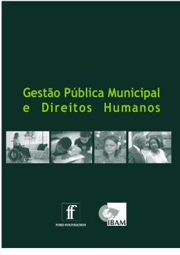 Gestão Pública Municipal e Direitos Humanos