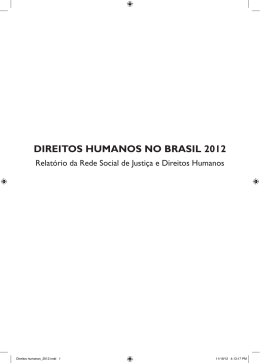 Direitos Humanos no Brasil 2012 - Rede Social de Justiça e Direitos
