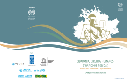 Cidadania, direitos humanos e trafico de pessoas