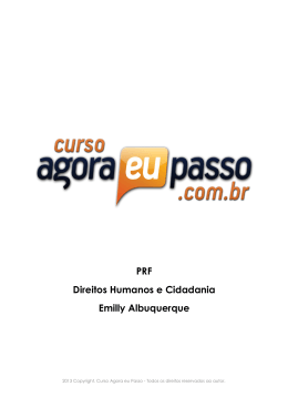 PRF Direitos Humanos e Cidadania Emilly Albuquerque