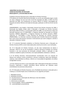 Resolução CNE 01/2012