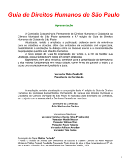 Guia de Direitos Humanos de S&atilde;o Paulo
