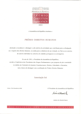 PR&Eacute;MIO DIREITOS HUMANOS