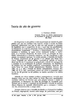 Teoria do ato de governo