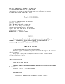 STA00160 Administração Pública - Universidade Federal Fluminense