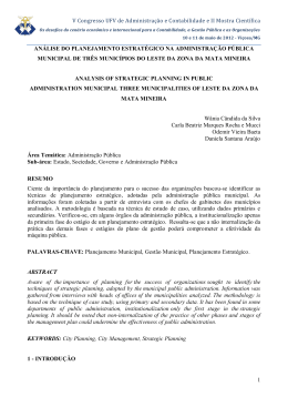 an&aacute;lise do planejamento estrat&eacute;gico na administra&ccedil;&atilde;o p&uacute;blica
