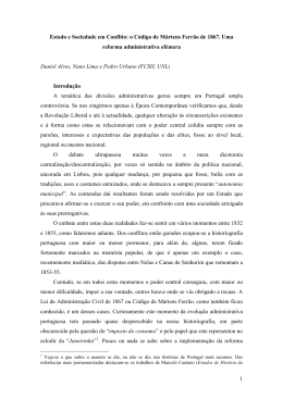 1 Estado e Sociedade em Conflito: o C&oacute;digo de M&aacute;rtens Ferr&atilde;o de