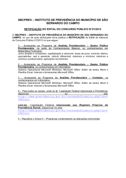 Edital de Retifica&ccedil;&atilde;o