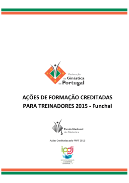 PDF - Ações Funchal 2015 - Federação de Ginástica de Portugal
