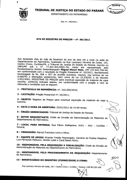 TRIBUNAL DE JUSTI&Ccedil;A DO ESTADO DO PARAN&Aacute;