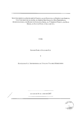 segundo aditivo ao instrumento particular de escritura de