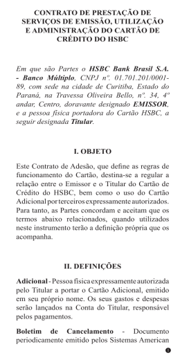 CONTRATO DE PRESTA&Ccedil;&Atilde;O DE SERVI&Ccedil;OS DE EMISS&Atilde;O
