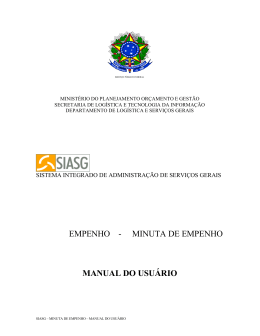 empenho - Portal de Compras do Governo Federal Compras