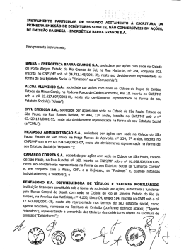 2&ordm; Aditamento &agrave; Escritura das Deb&ecirc;ntures