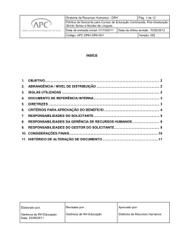 Pol&iacute;tica de Desconto DRH