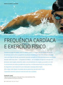 FREQU&Ecirc;NCIA CARD&Iacute;ACA E EXERC&Iacute;CIO F&Iacute;SICO