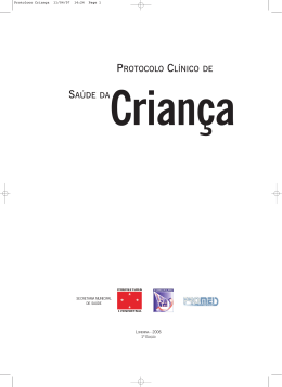 PROTOCOLO CL&Iacute;NICO DE SA&Uacute;DE DA CRIAN&Ccedil;A