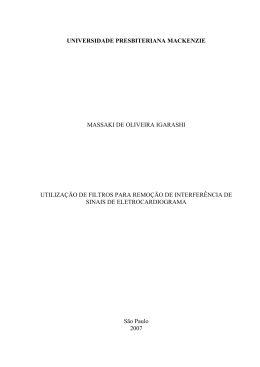 Processamento de sinais de eletrocardiogramas