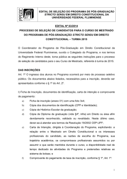 edital de sele&ccedil;&atilde;o do programa de p&oacute;s