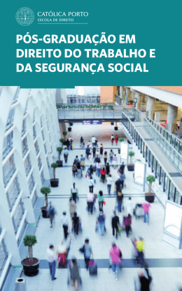 P&oacute;s-Gradua&ccedil;&atilde;o em direito do trabalho e da