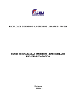 FACULDADE DE ENSINO SUPERIOR DE LINHARES