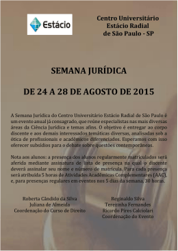 Semana Jur&iacute;dica 2015.2