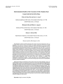 Electrochemical Studies of the Corrosion of 316L Stainless Steel