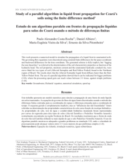 Study of a parallel algorithm in liquid front propagation for