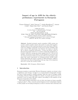 Impact of age in ASR for the elderly: preliminary experiments in
