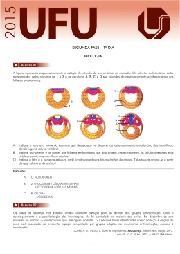 SEGUNDA FASE &ndash; 1&ordm; DIA BIOLOGIA