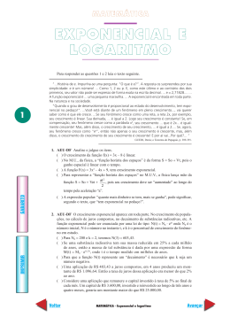 Funções Exponenciais e Logarítmicas