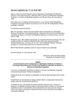 Decreto Legislativo No. 17, de 16 de abril de 1997