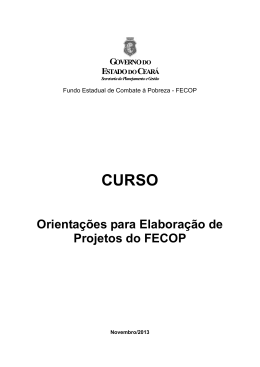 GOVERNO DE ESTADO DO CEAR&Aacute; - FECOP