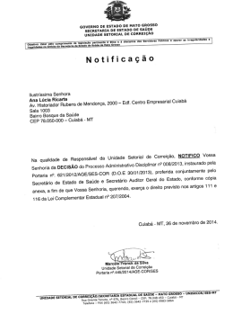 GOVERNO DE ESTADO DE MATO GROSSO