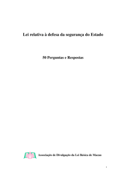 Lei relativa à defesa da segurança do Estado