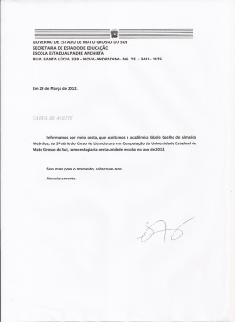 GOVERNO DE ESTADO DE MATO GROSSO DO SUL