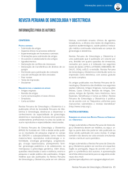 Revista Peruana de Ginecologia y Obstetricia
