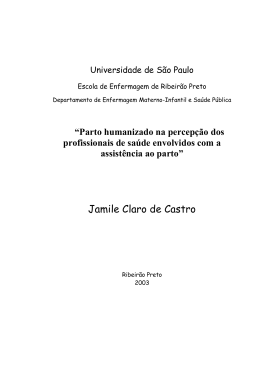 Jamile Claro de Castro - Biblioteca Digital de Teses e Disserta&ccedil;&otilde;es