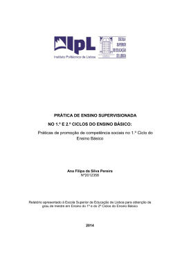 Pr&aacute;ticas de promo&ccedil;&atilde;o de compet&ecirc;ncia sociais no 1