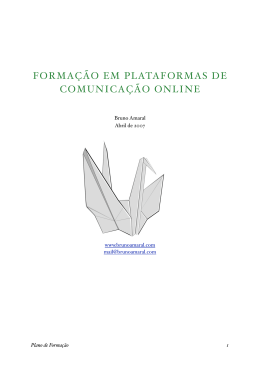 FORMA&Ccedil;&Atilde;O EM PLATAFORMAS DE