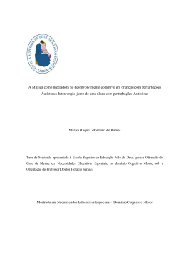 A M&uacute;sica como mediadora no desenvolvimento cognitivo