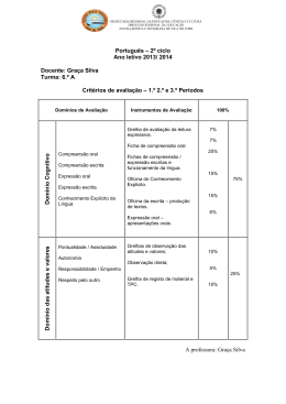 6.&ordm; A Crit&eacute;rios de avalia&ccedil;&atilde;o
