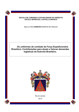 Os uniformes de combate da For&ccedil;a Expedicion&aacute;ria