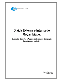 D&iacute;vida Externa e Interna de Mo&ccedil;ambique: