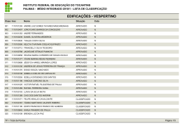 EDIFICA&Ccedil;&Otilde;ES - VESPERTINO