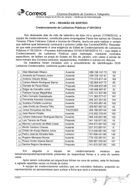 Con` elos Empresa Brasileira de Correios e Tel&eacute;grafos