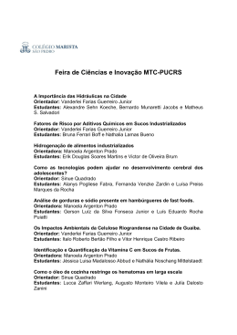 Feira de Ci&ecirc;ncias e Inova&ccedil;&atilde;o MTC