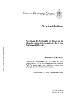 Fl&aacute;via Arruda Rodrigues Narrativas da domina&ccedil;&atilde;o no