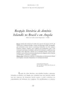 Recepção literária do domínio holandês no Brasil e em Angola