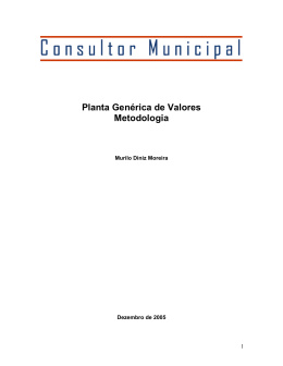 PLANTA DE VALORES - Consultor Municipal